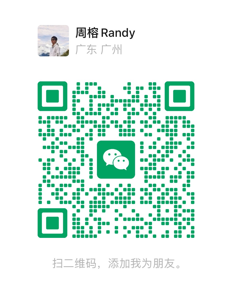 周榕 Randy 微信二维码